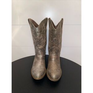 XAPPEAL WOMENS TWAIN WESTERN COW-GIRL FAUX LEATHER BOOT Size 6.5